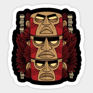 Tiki mask Sticker